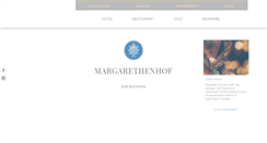 Desktop Screenshot of margarethenhof.com